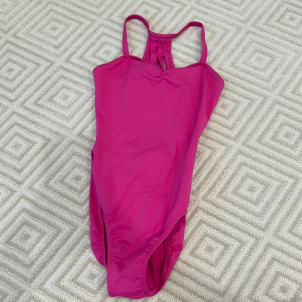 Pink dance leotard